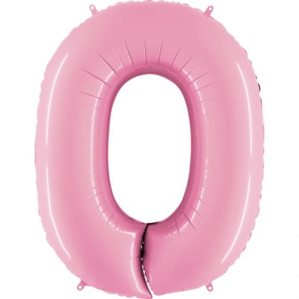 Balon Różowy Pastelowy Jasno Różowy Baby Pink Balon Cyfra 0 Grabo Mocny Balon Foliowy Duża Cyfra 0 100cm 42 Cale Balony Z Helem Poznań