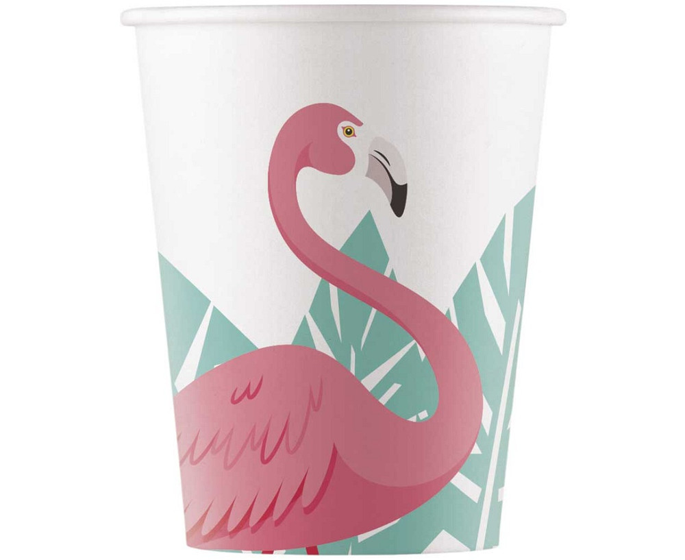 “Flamingo Party” Kubeczki 8 sztuk – kolekcja Flaming