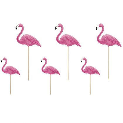 Toppery Flamingi Toppery Do Ciast Dekoracje We Flamingi Flamingos Toppers Balony Z Helem Poznań