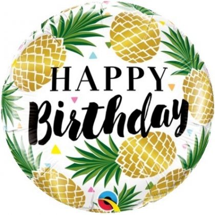 Balon Foliowy Na Urodziny Balon Foliowy Z Ananasami Balon Foliowy Happy Birthday Balon Foliowy Urodzinowy Balony Z Helem Poznan