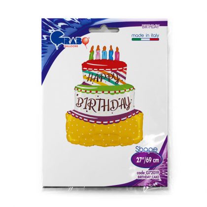 Balon Foliowy Tort Urodzinowy Balon Foliowy Birthday Cake Balon Foliowy Happy Birthday Balony Z Helem Poznan