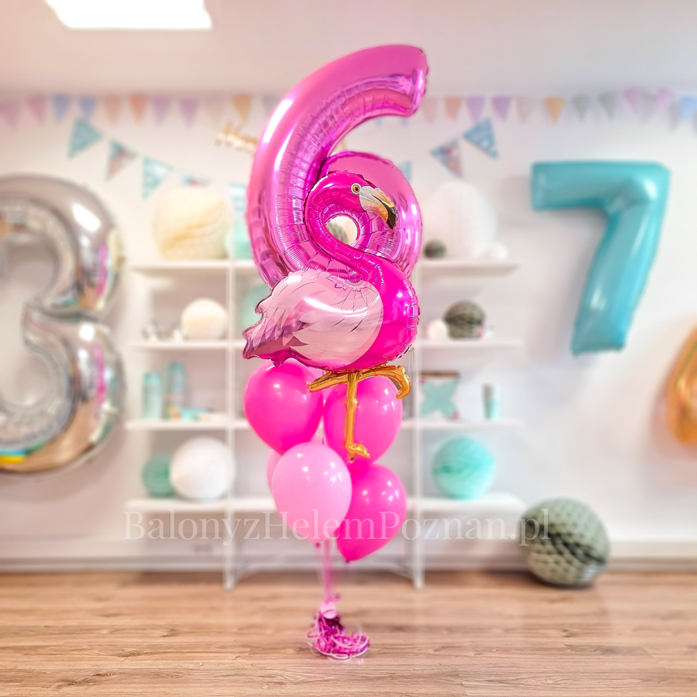 Bukiet balonowy FLAMING – prezent dla dziewczyny