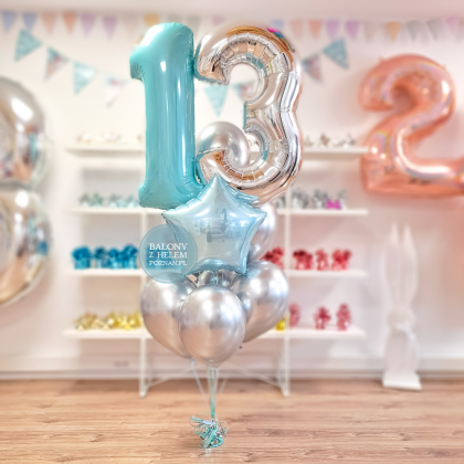 Zestaw Balonów Bukiet Balonowy Na Urodziny Balony Na Urodziny Balon Cyfra Zestaw Balonów Na 18 Zestawy Balonów