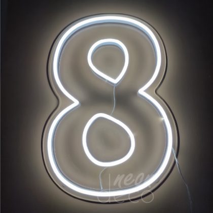 neon 8 wypożyczalnia neonów led na urodziny balony z helem poznań neon deco cyfra osiem
